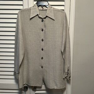 Legatte Grey Women’s Button-Up Shirt size Small